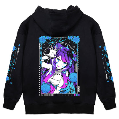 Rhiowmeow Hydrangea Hoodie