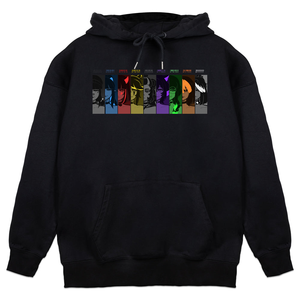Grayscaling Hexcode Barcode Hoodie