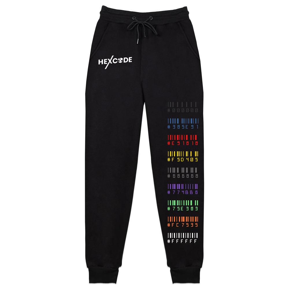 Grayscaling Hexcode Barcode Sweatpants