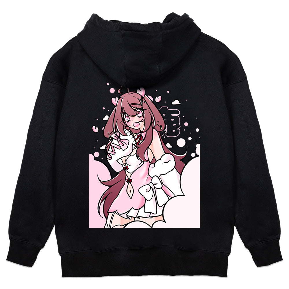 Tiraleafu Deer Skies Hoodie - Black