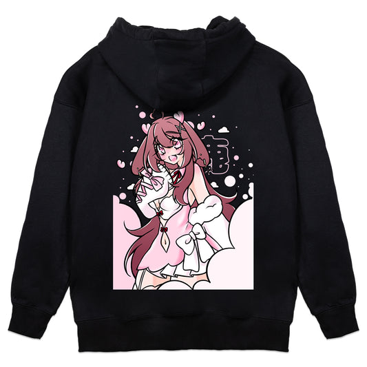 Tiraleafu Deer Skies Hoodie - Black