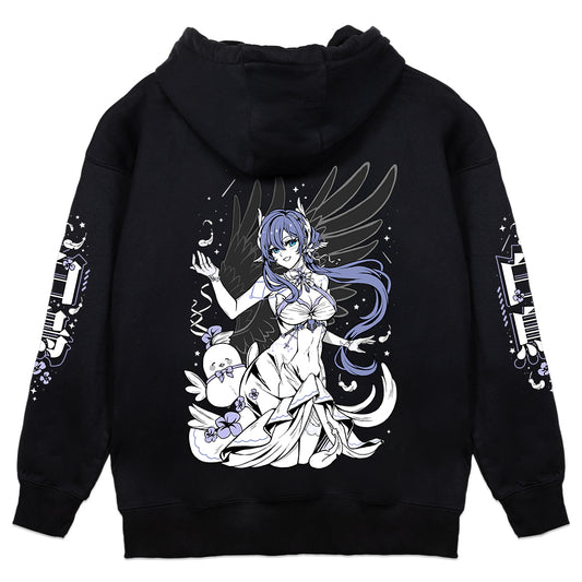 Esteria Hoshiko Feather Fall Hoodie - Black