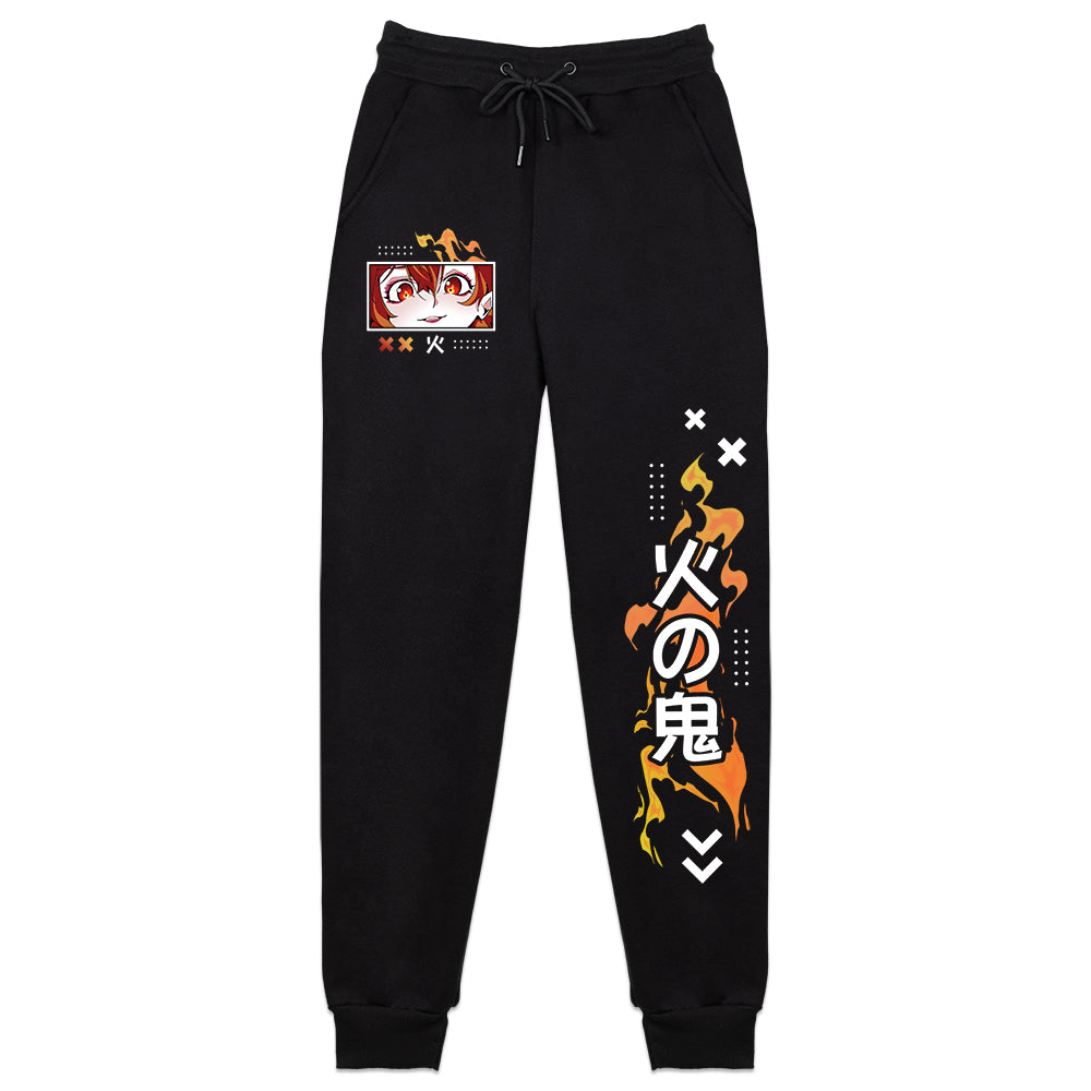 FireOniRei Anime Streetwear Sweatpants