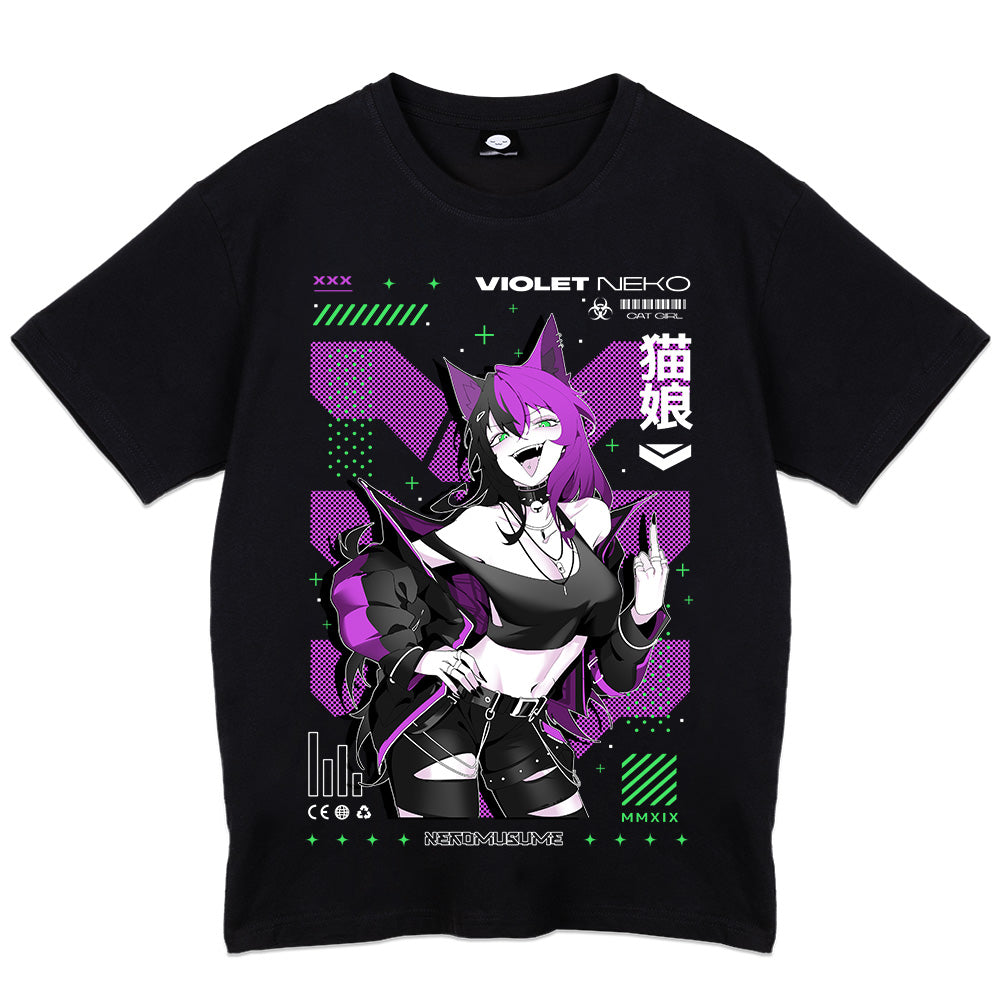 TheVioletNeko Degen Cat Girl Shirt