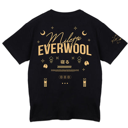 Miletta Everwool "Glamorous" Black T-Shirt