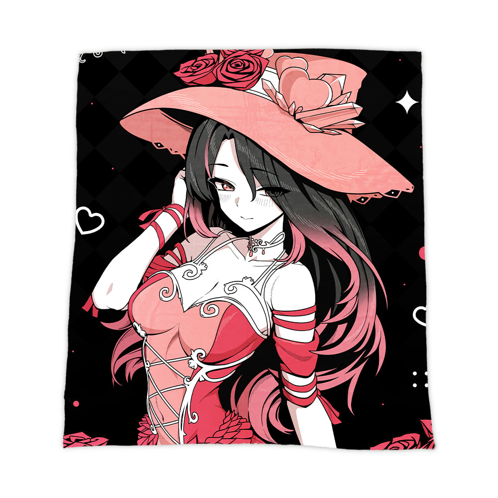 Ludmila Bellerose "Hearts and Thorns" Blanket