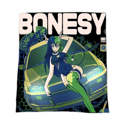 Bonesy "Graveyard Grunge" Blanket