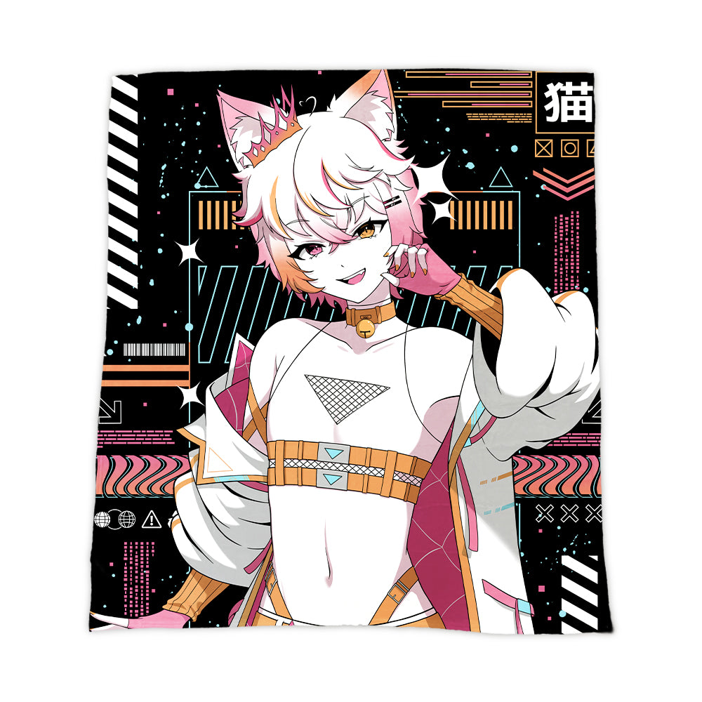 Rokiishi "Silly Catboy" Blanket
