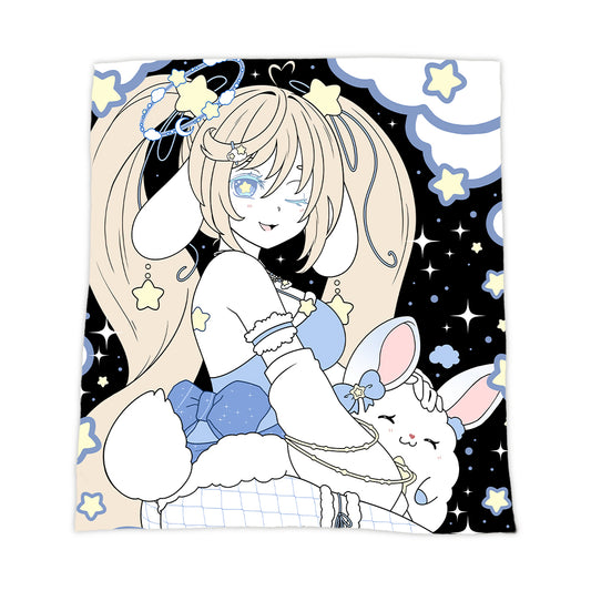star0bunny "Soft Clouds & Starry Nights" Blanket