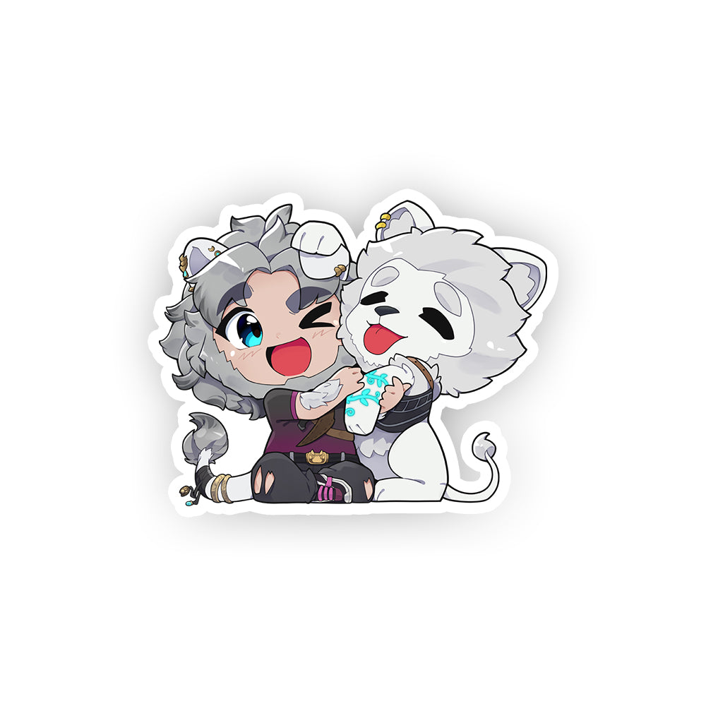 BreanuReeves Hugging sticker
