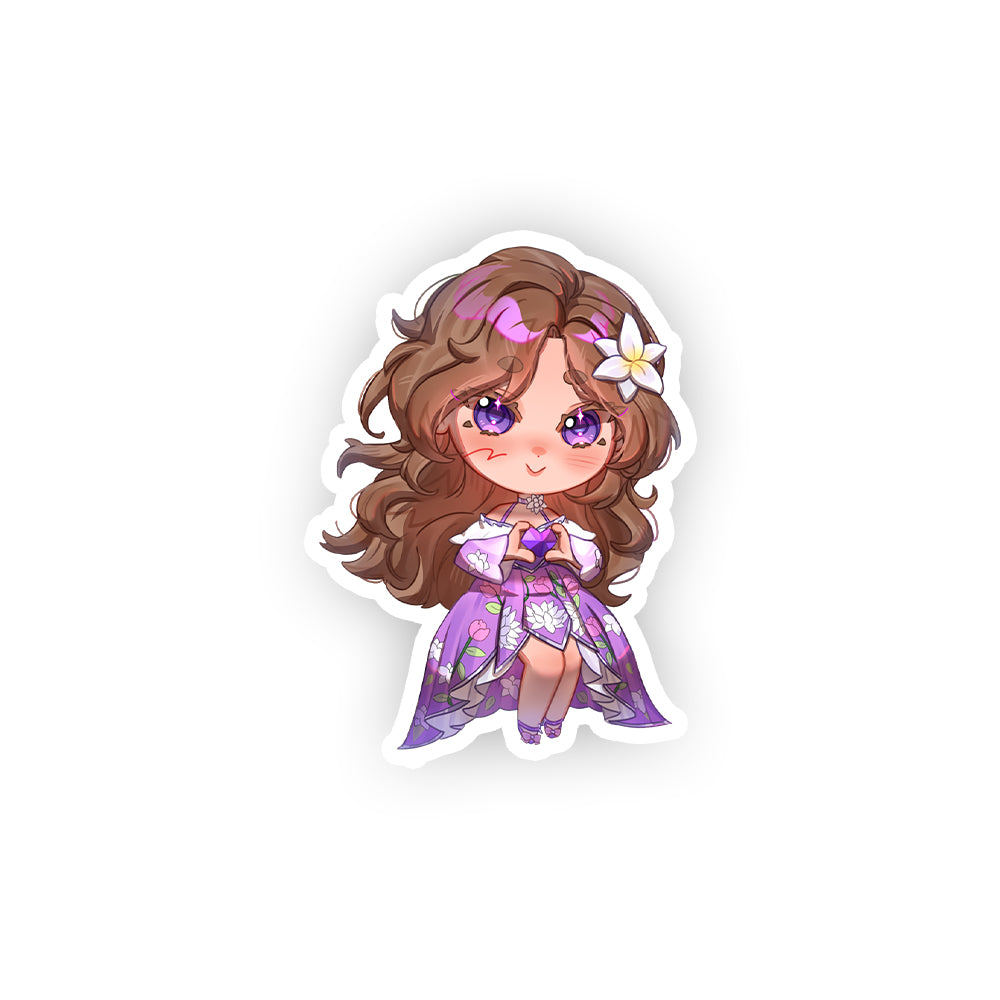 BunnyWinterLily Heart Sticker