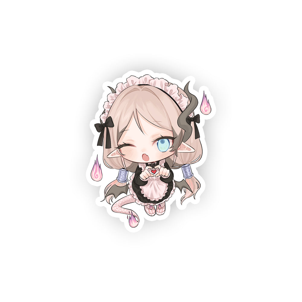 cheriyfu "Chibi Dragon Maid" Sticker