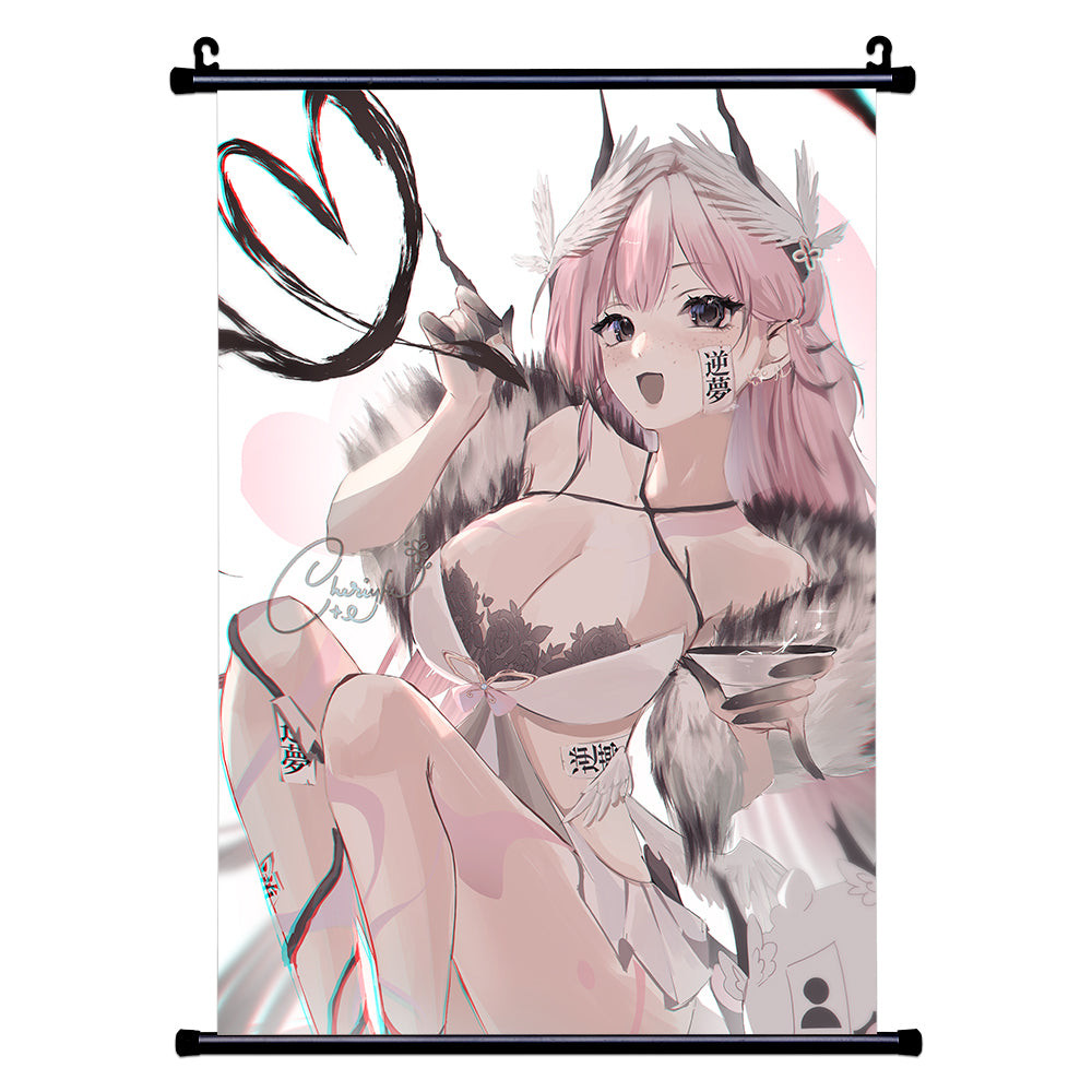 cheriyfu "Inks" Wall Scroll