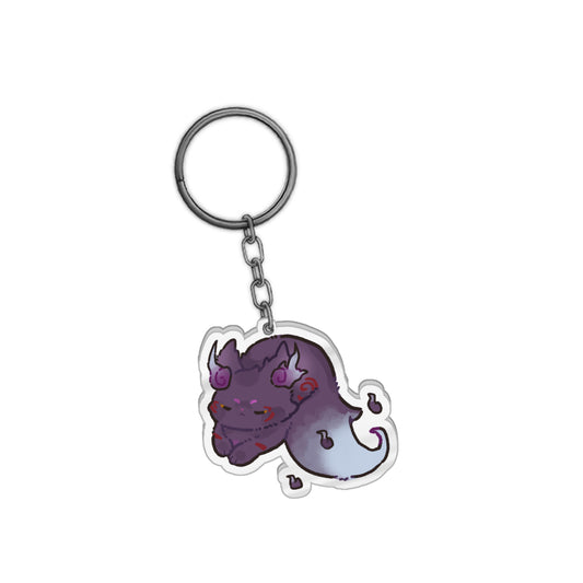 ChibiOkamiVT Sleepy Keychain