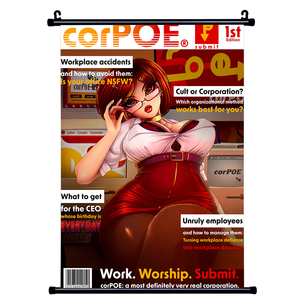 Church_of_Poe "Office Goddess" Wall Scroll