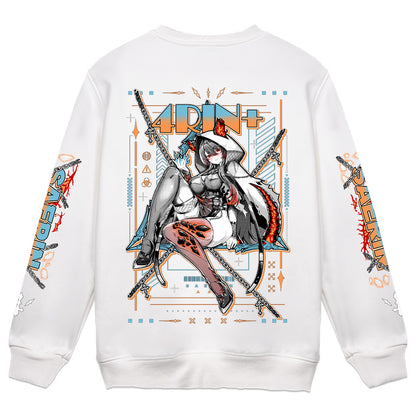 4RIN+ Hellhound Crewneck - White
