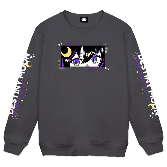 Destiny Moon Charcoal Crewneck