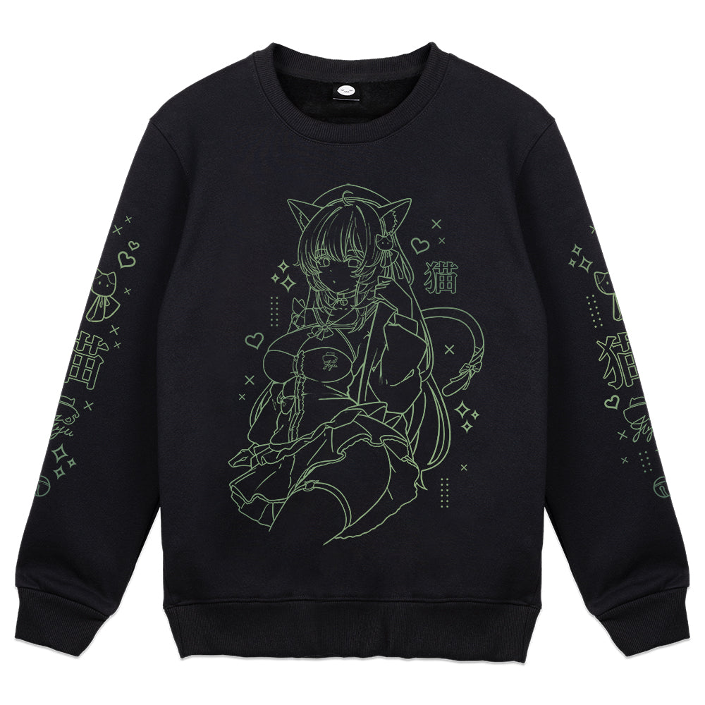 liljuju  Matcha Cat Crewneck