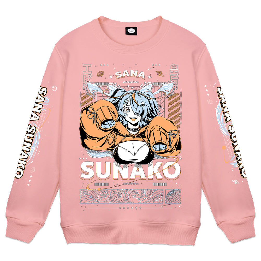 Sana Sunako "Galactic Empress" Crewneck - Pink