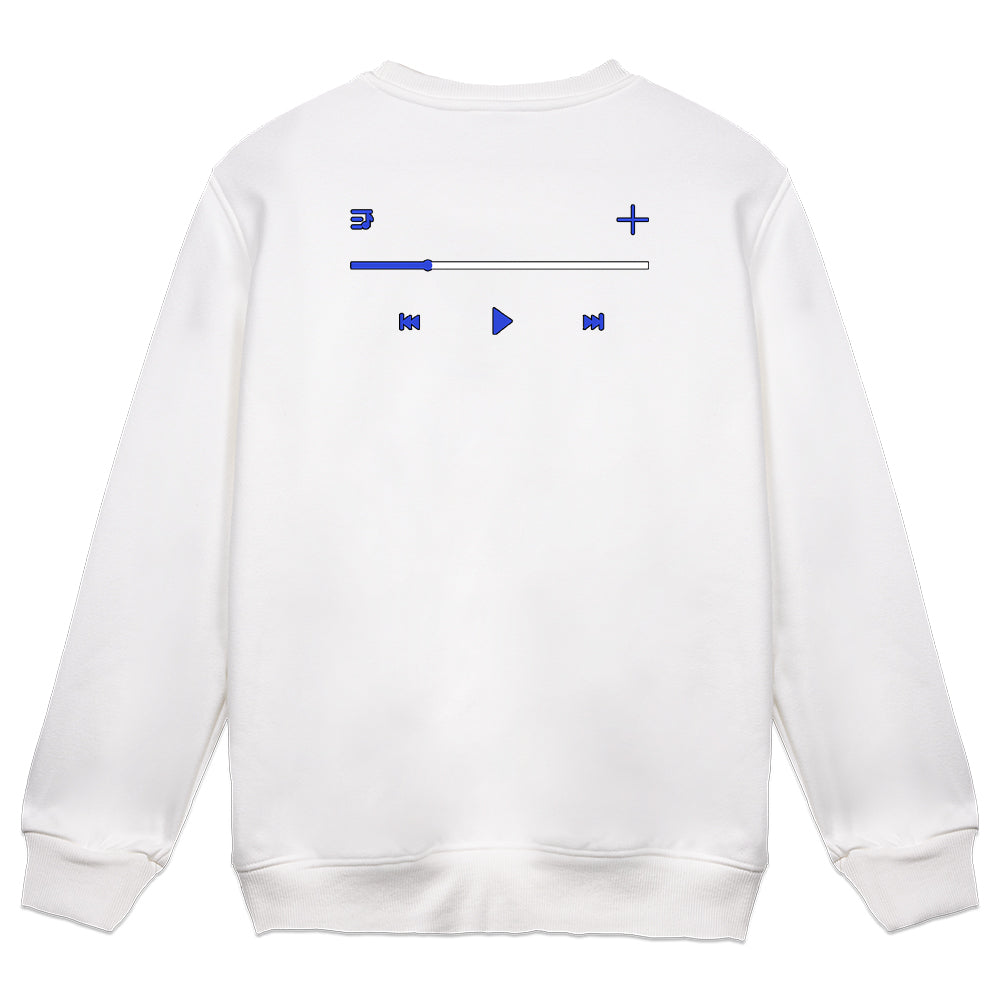 GumiSamaVT "Playlist" Crewneck - White