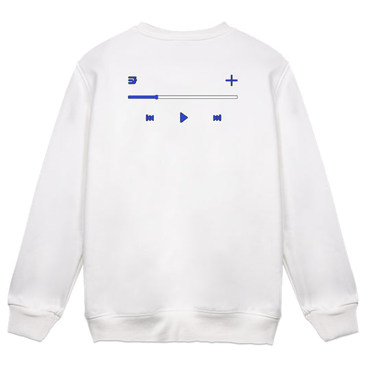 GumiSamaVT "Playlist" Crewneck - White