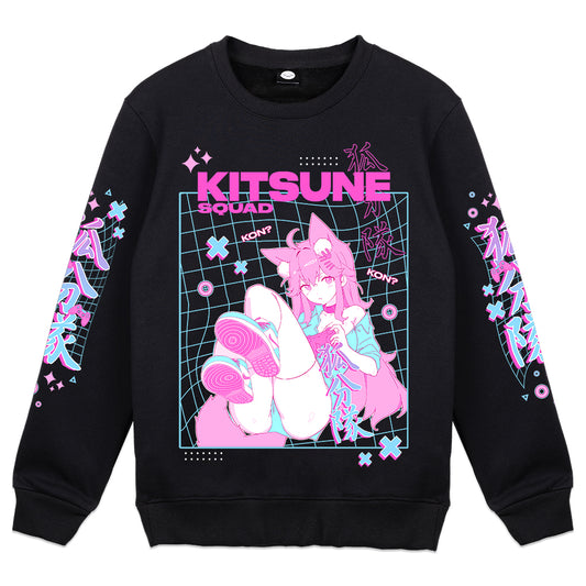 KitsuneThunder "Vaporwave V-1" Crewneck