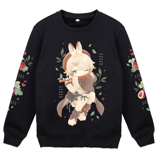Fig Ficus 'Figgy on the Flute' Crewneck