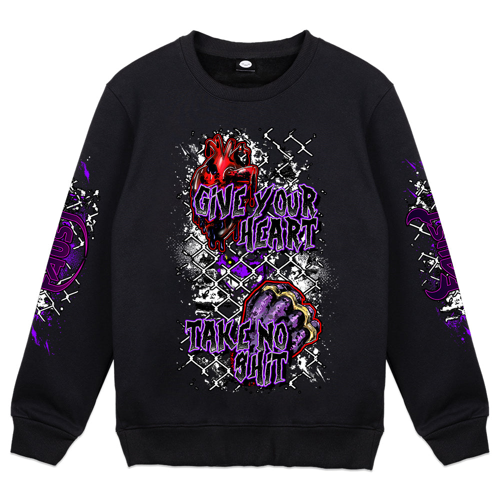Faust "Give Your Heart, Take No Shit" Crewneck