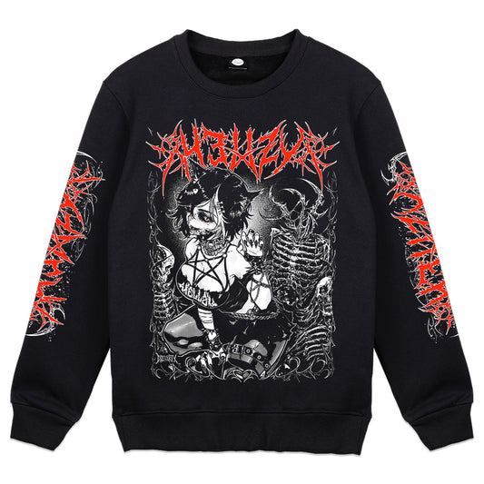 its_Hellzy "Demonic Cat" Crewneck