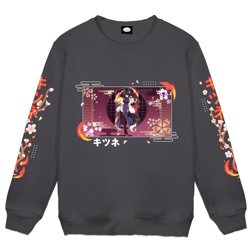 FireLordBrooke "Flames" Crewneck - Charcoal