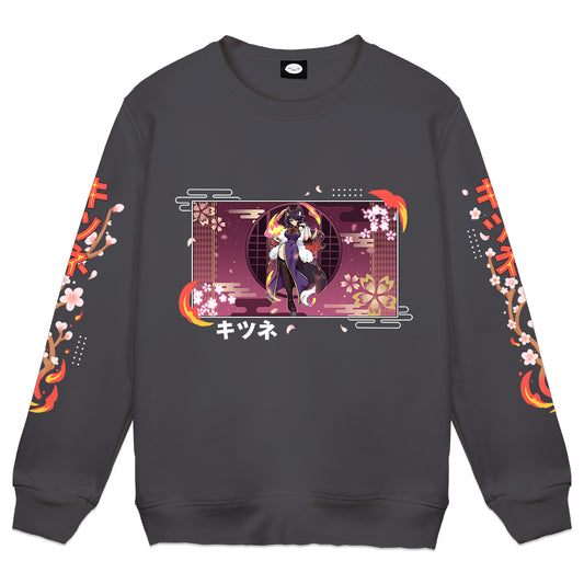 FireLordBrooke "Flames" Crewneck - Charcoal