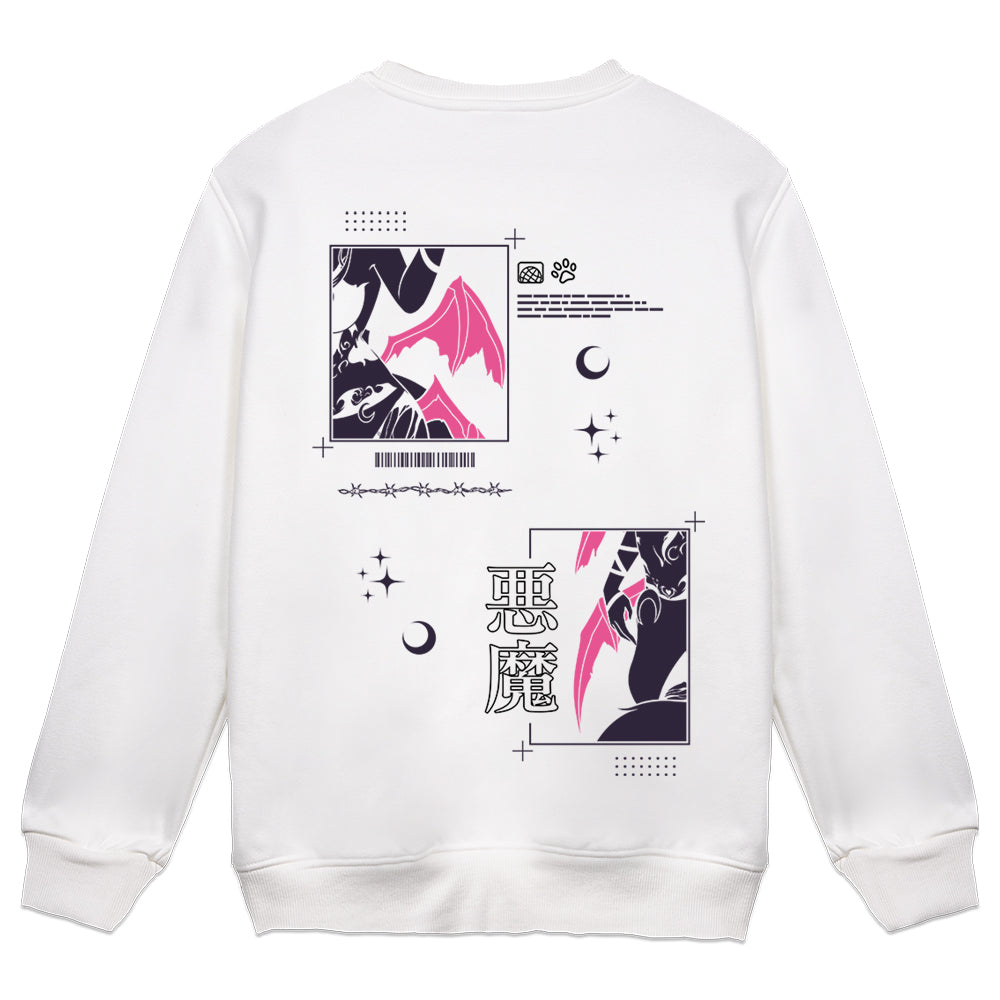 KamiiMaou "Panels" White Crewneck