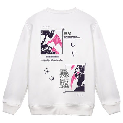 KamiiMaou "Panels" White Crewneck