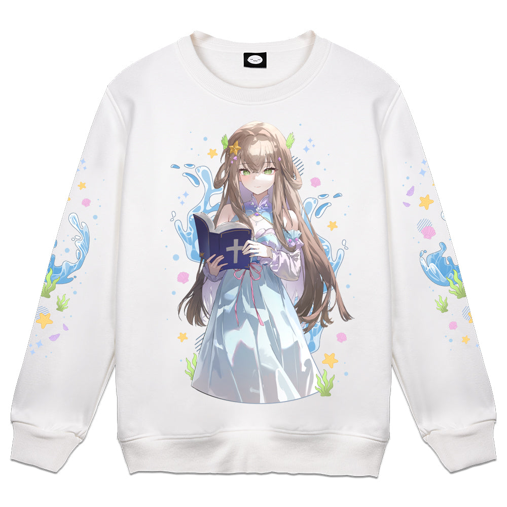 Jellystara "Devotion" Crewneck - White