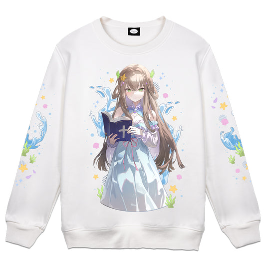 Jellystara "Devotion" Crewneck - White
