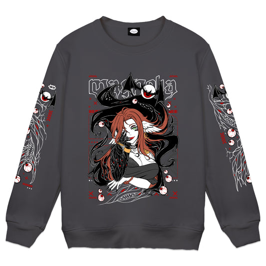 Magnolia_VT "Eldritch" Charcoal Crewneck