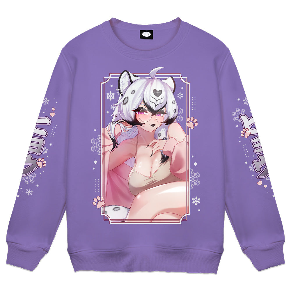 Avi Snow "Snowflake" Crewneck - Purple