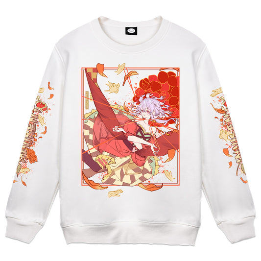 Innisent "Blossoms" White Crewneck