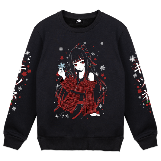 cherri_vt Snowflakes Crewneck