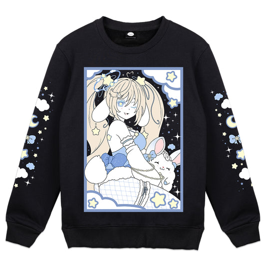 star0bunny "Soft Clouds & Starry Nights" Crewneck