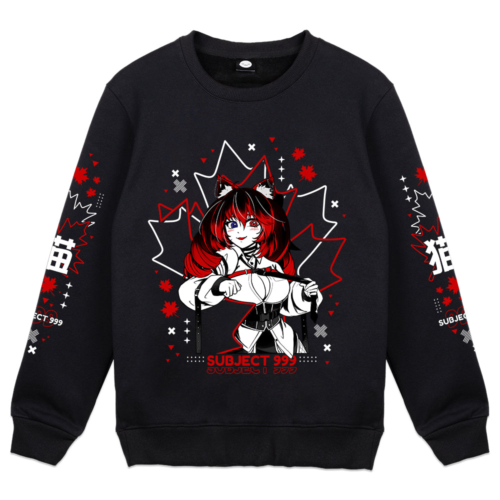 SKTKawaiiNeko Red Maple Loving  Crewneck