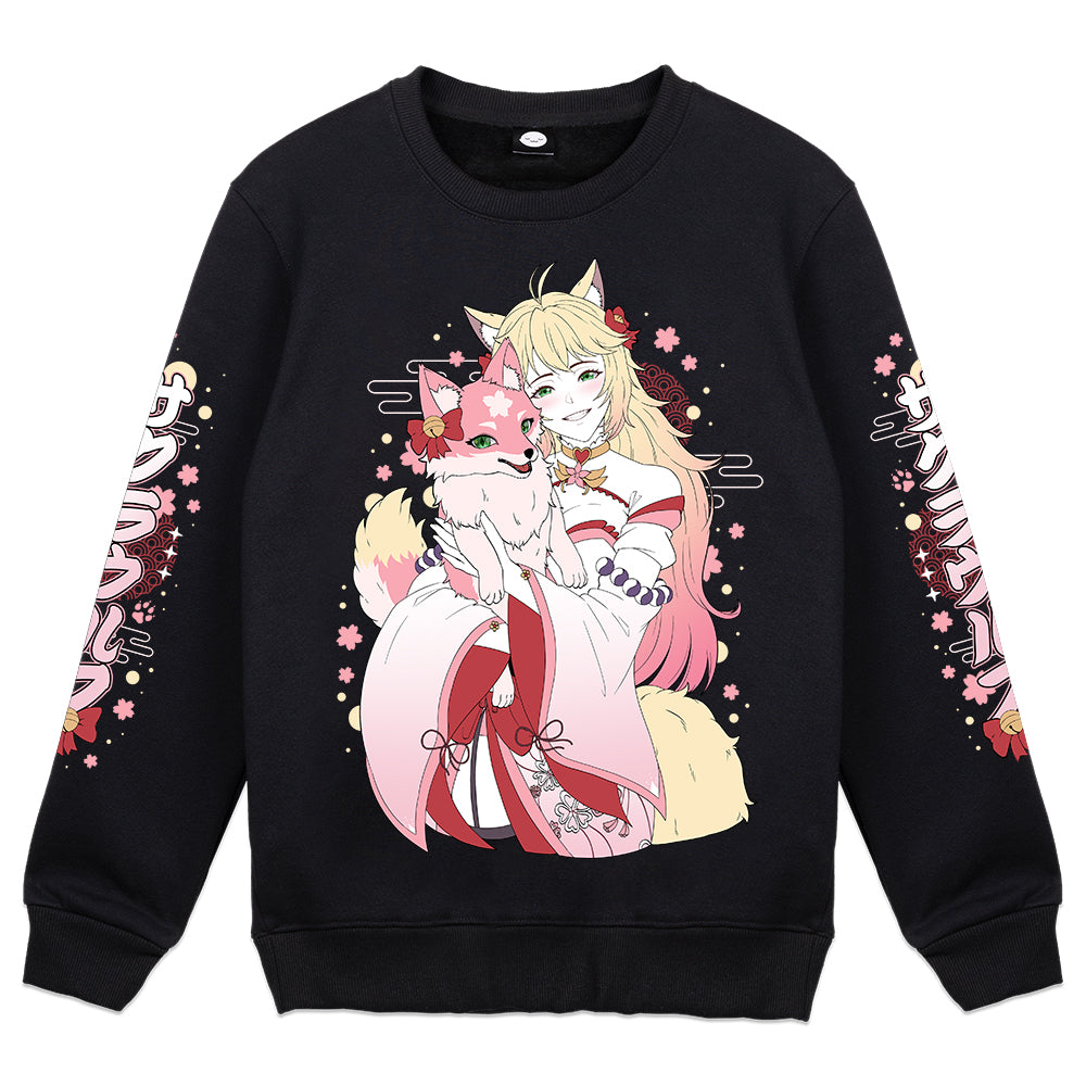 Allikatmarie "Pink Sakura Pair" Crewneck