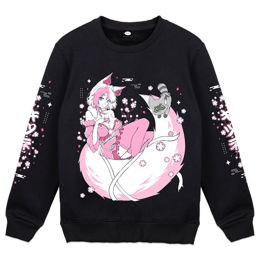 Sireniity "Sakura Fox Maid" Crewneck
