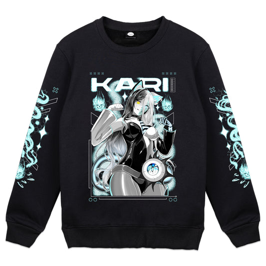 Kari Ghostly Cat Crewneck