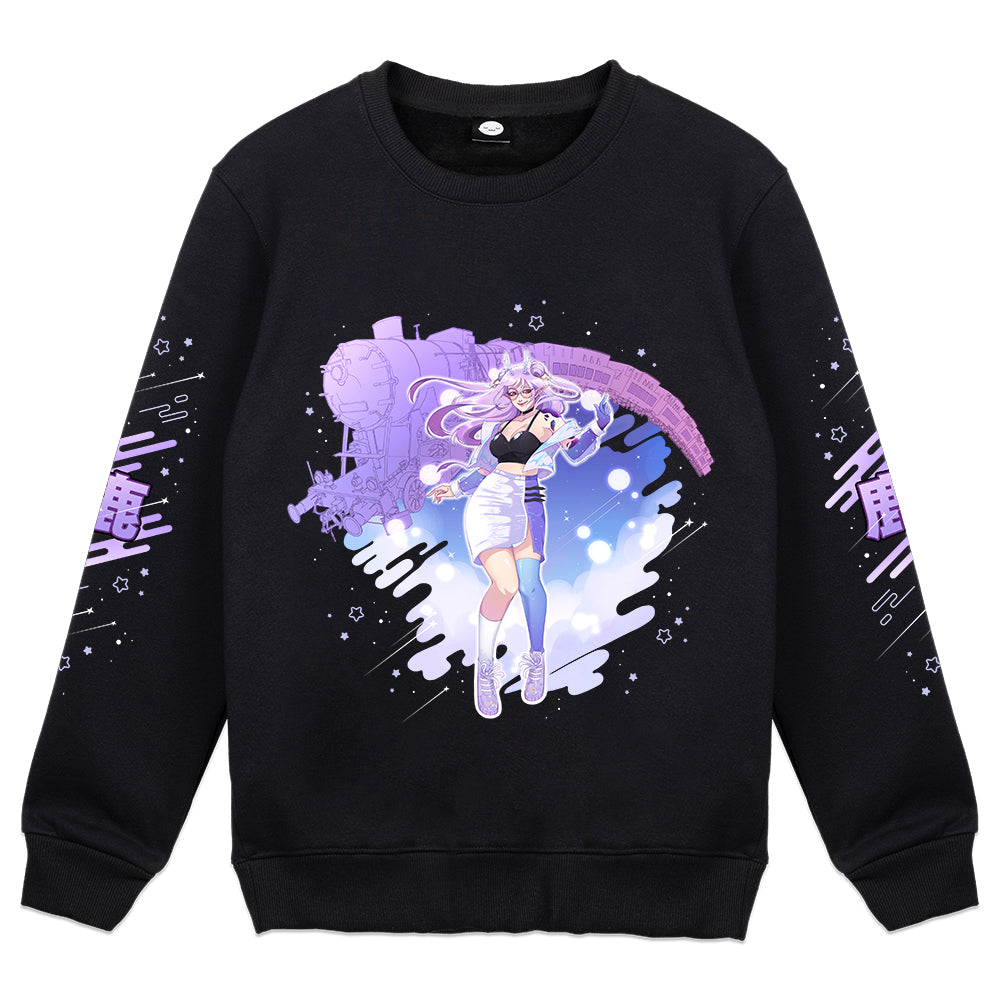 lawendowa_ "Cosmic Deer" Crewneck