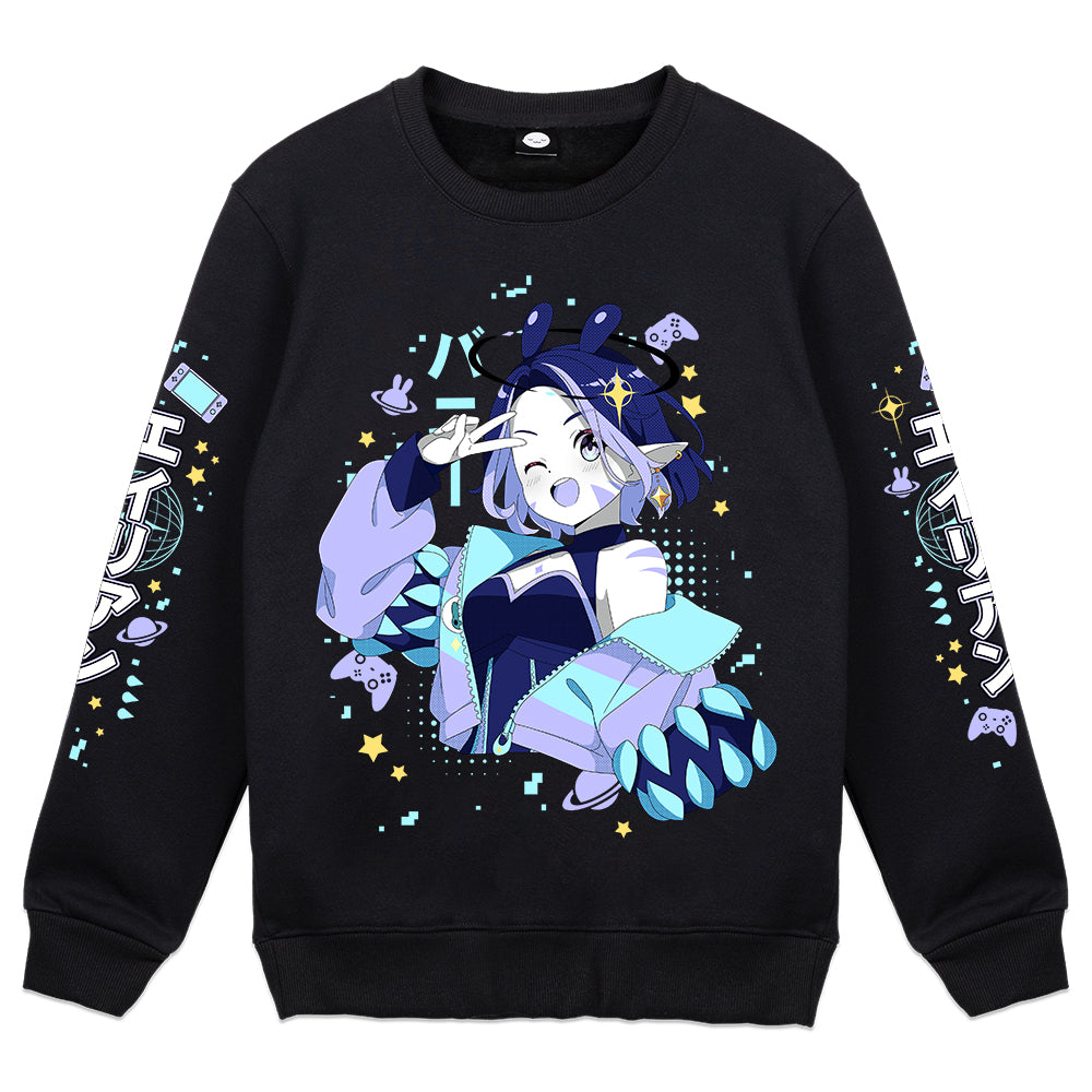 Poko Bun "Peace" Crewneck - Black