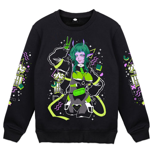 Whaffley "Space Girl Bebop" Crewneck