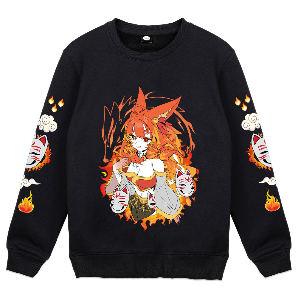 Taiga May 'Catching Fox Fire' Crewneck