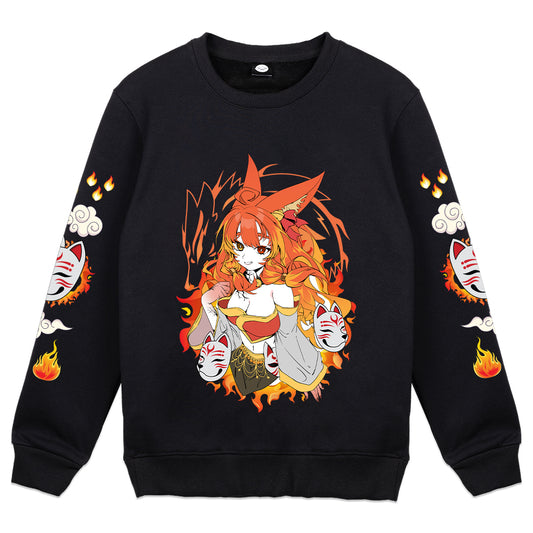 Taiga May 'Catching Fox Fire' Crewneck