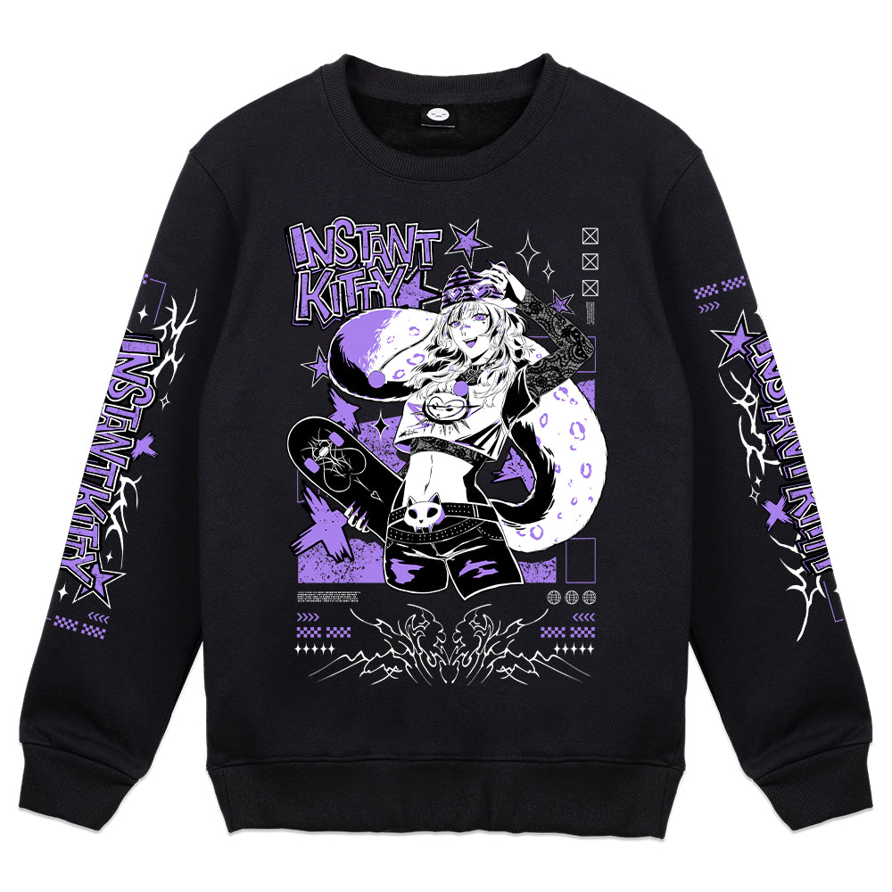 InstantKitty "Punk Rock Kitty" Crewneck